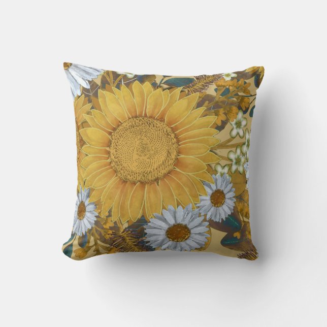 Blütenblume Kissen (Vorderseite)