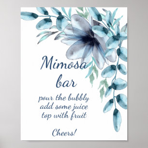 Blütenblume Mimosa Bar Poster