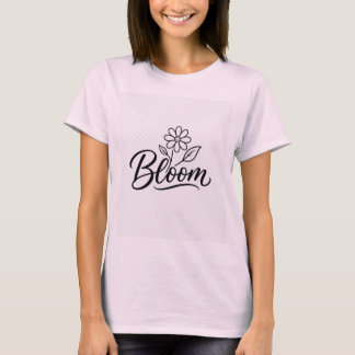 Blütenblume Minimalistisches Design T-Shirt