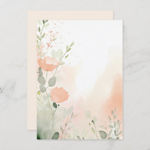 Blütenblume Orangefarbene und pfirsichfarbene Blüt Einladung