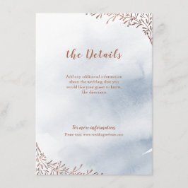 Blütenblume rustikale Hochzeitskarte Begleitkarte