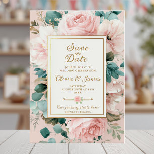 Blütenblume Save the Date Einladung