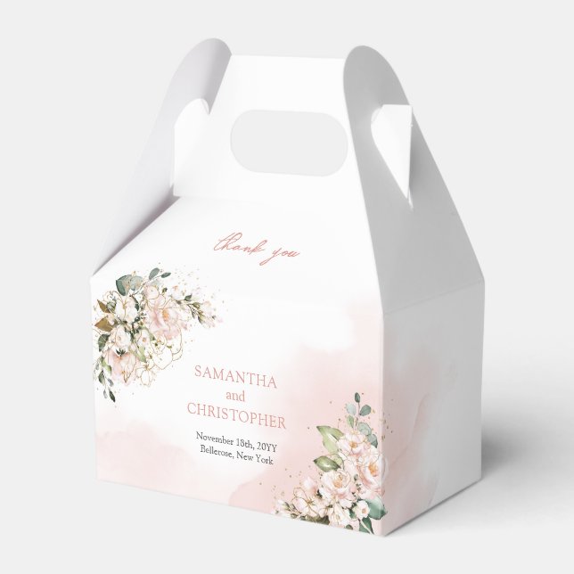 Blütenblumen Eukalyptus-Gold Geschenkschachtel (Vorderseite)