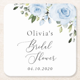 Blütenblumen, Grünpflanzen, Boho, Brautparty Rechteckiger Pappuntersetzer