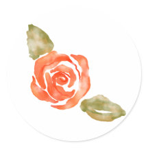 Blütenblüte, Aquarellbilder zur rote Rose