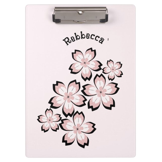Blütenblüte Klemmbrett (Vorderseite)