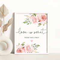 Blütenblüte Liebe ist süßes Poster