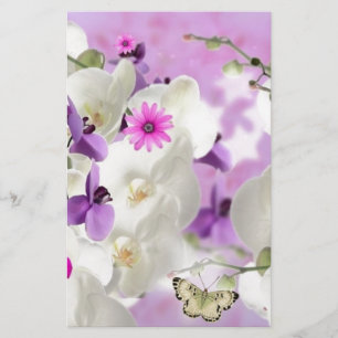 Blütenblüten Blume Weinberge Orchideen Pflanze Blü Briefpapier