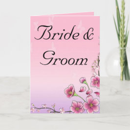 Blütenblüten Whimsical Hochzeit personalisieren Karte