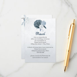 Blütenblütenblumen und botanische Details Begleitkarte