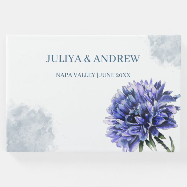 Blütenblütenhochzeit Gästebuch (Vorderseite)