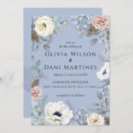 Blütenblütennatur Hochzeit Einladung