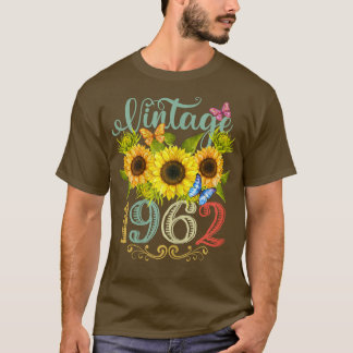 Blütenblütenschmetterling, Vintag 1962 Spaß T-Shirt