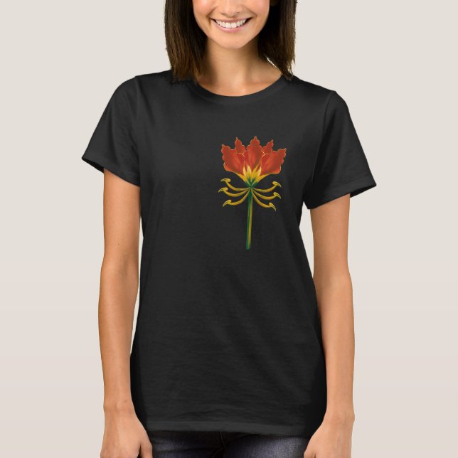 Blütendarstellung der Blume T-Shirt (Vorderseite)