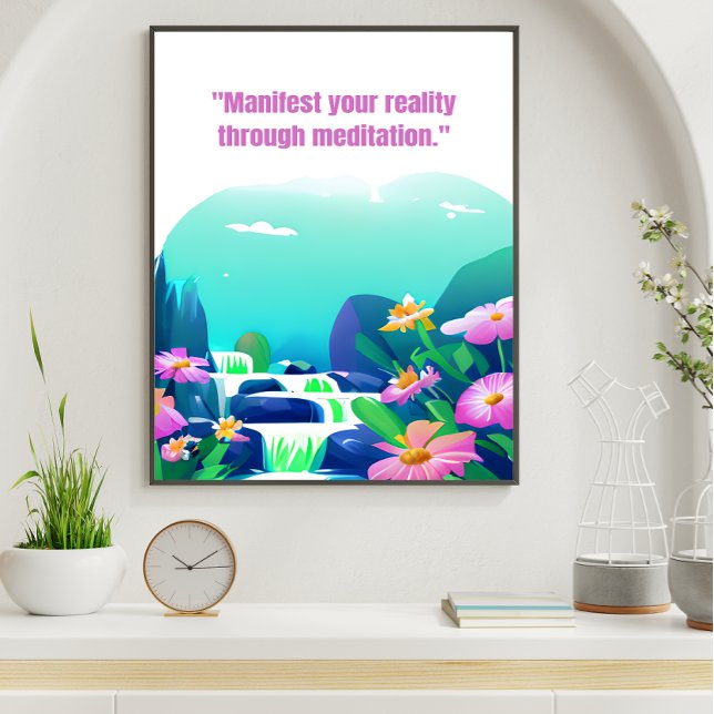 Blütendarstellung durch Meditation Poster (Von Creator hochgeladen)