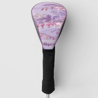 Blutende Herzblumen individuell Golf Headcover