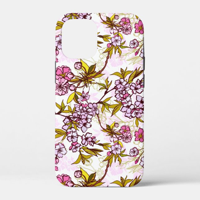 Blutende Kirschblütenmuster  Case-Mate iPhone Hülle (Rückseite)