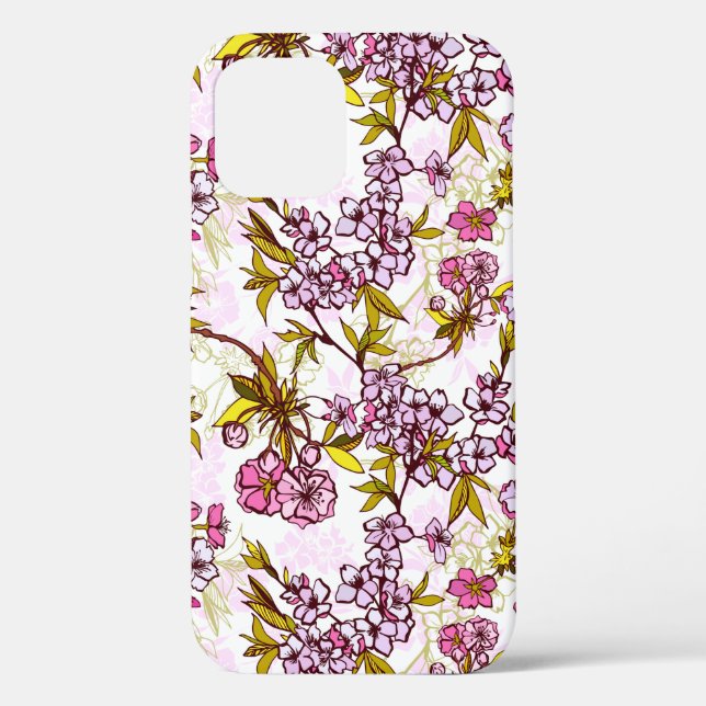 Blutende Kirschblütenmuster  Case-Mate iPhone Hülle (Rückseite)