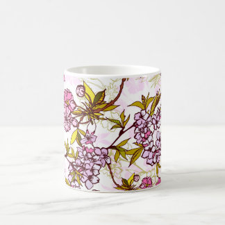 Blutende Kirschblütenmuster  Kaffeetasse