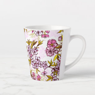 Blutende Kirschblütenmuster  Milchtasse