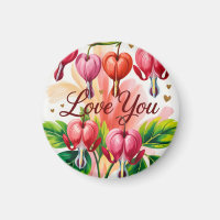 Blutendes Herz Florale Illustration mit Liebe dich