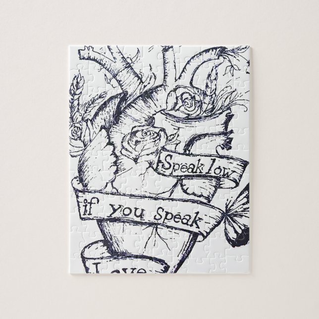 Blutendes Herz Puzzle (Vertikal)