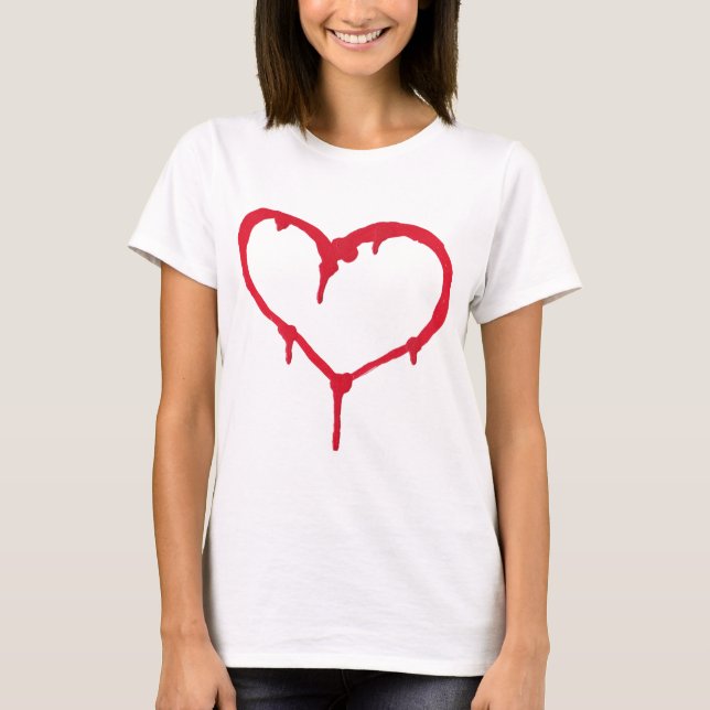 Blutendes Herz T-Shirt (Vorderseite)