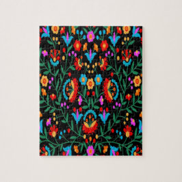 Blütendruckerei in hellen Farben Puzzle