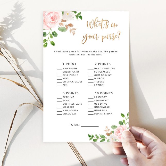 Blütendusche, Babydusche, was in Ihrem Handtaschen (Von Creator hochgeladen)