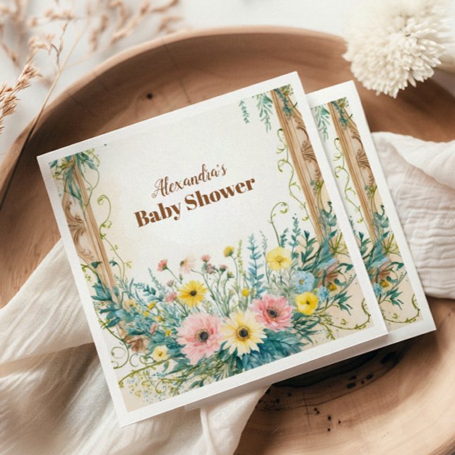 Blütendusche und Aquamarine Frühlingsdusche Serviette (Von Creator hochgeladen)