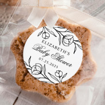 Blütendusche und weiße Babydusche