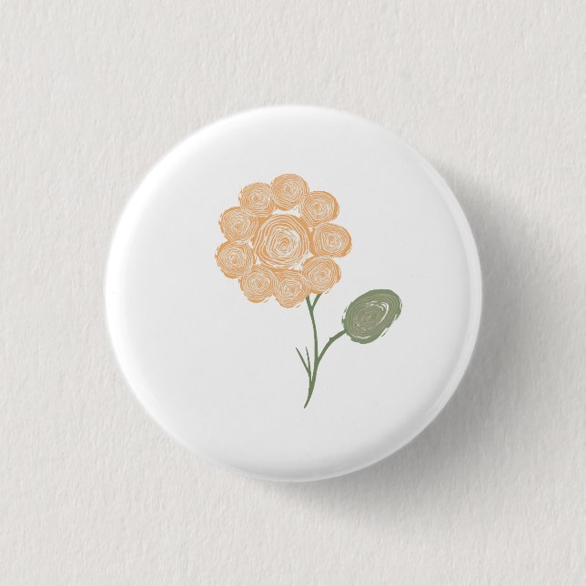 Blütenenergie-Spiralen Button (Vorderseite)
