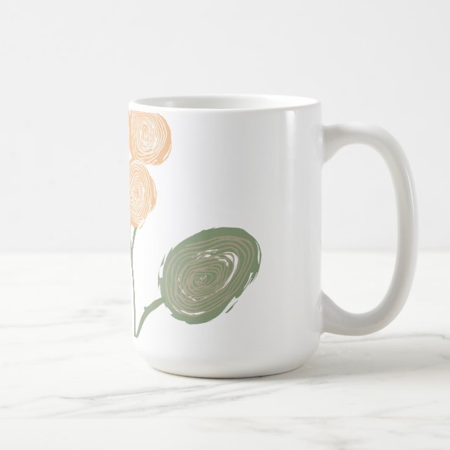 Blütenenergie-Spiralen Kaffeetasse (Rechts)