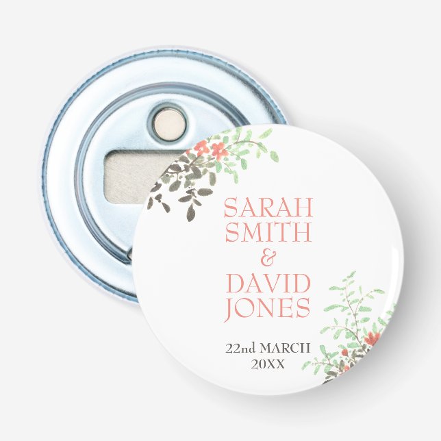 Blütenfarbe Flaschenöffner (Vorderseite)