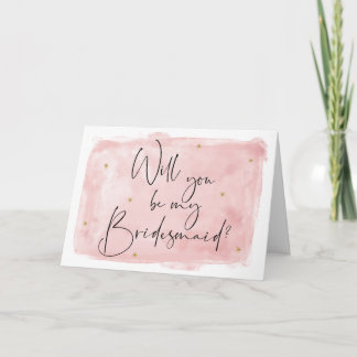 Blütenfarbe wird meine Bridesmaid-Karte sein Karte