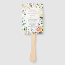 Blütenfarben-Blütenrahmen für Pfirsichfarben Fächer