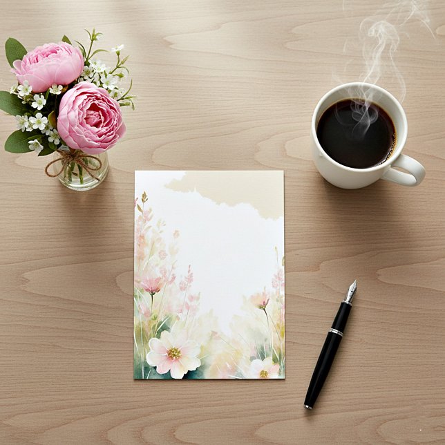 Blütenfarbene Hochzeit in hellrosa Einladung (Von Creator hochgeladen)