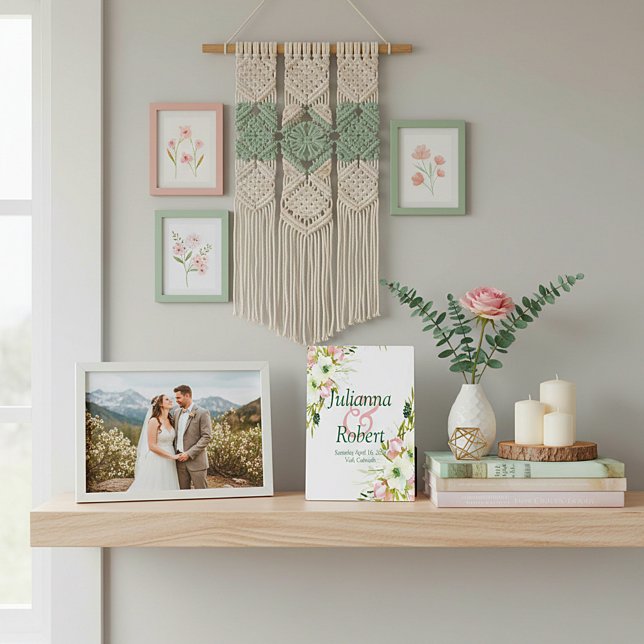 Blütenfarbene Hochzeitsfeier Fotoplatte (Von Creator hochgeladen)