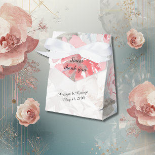 Blütenfarbene Wildblume Rose Hochzeit Geschenkschachtel