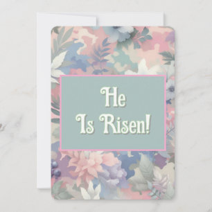 Blütenfeder/Tropenfeder/Osterpaste Feiertagskarte