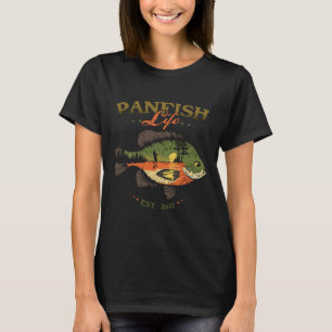 Blütenfisch Panfish Life Est 2021 Fischfang T-Shirt