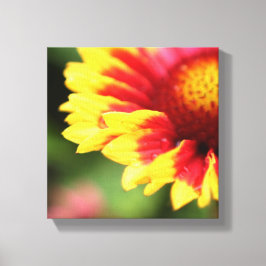 Blütenfotografie aus gebackener botanischer Leinwa Leinwanddruck