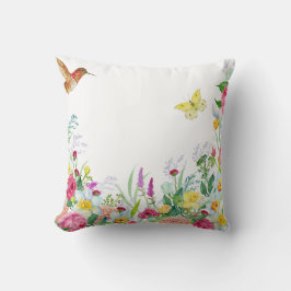 Blütengarten Hummingbird Butterfly Kissen