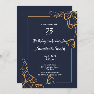 Blütengeburtstag der Marine Einladung