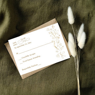 Blütengoldüberzug zu den Mahlzeiten UAWG 2 RSVP Karte