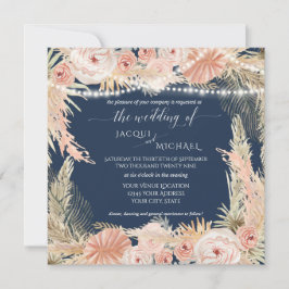 Blütengras von Navy Blush BOHO Twinkle Lights Flor Einladung
