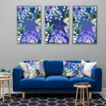 Blütengrün mit botanischem Blattwerk