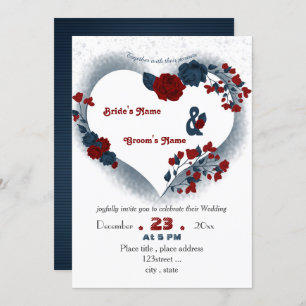 Blütenherz der Liebe Einladung