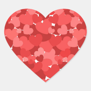 BlütenHerz Herz-Aufkleber