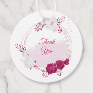 Blütenhochzeit Geschenkanhänger